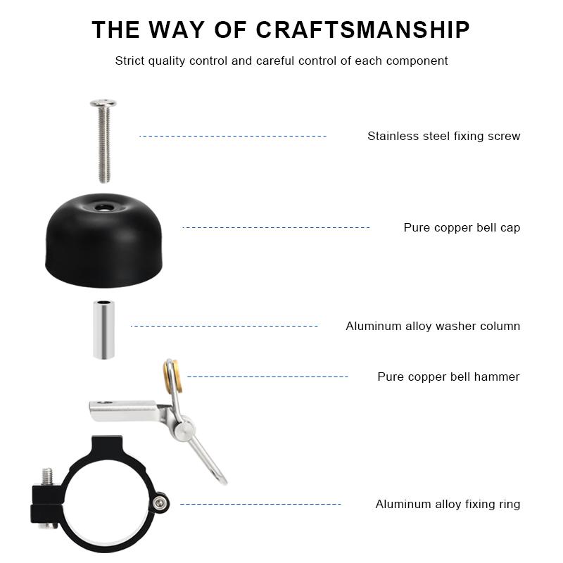 Ретро велосипедный звонок медный классический чистый громкий звук горный велосипед руль кольцо гудок безопасность шоссейный велосипедный предупреждающий сигнал