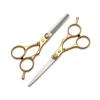 Золотая нержавеющая сталь профессиональный набор для стрижки волос машинка для стрижки волос филировочные ножницы парикмахерские ножницы аксессуары