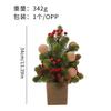 Mini Artificial Noble Fir Christmas Tree Decor Set Desk Home Party Decoration