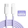 Fast Charging 20W PD USB C Cable for iPhone 14 13 12 Pro Max USB C Cable for iPhone 12 Mini Pro Max Data USB Type C Cable 1/2M
