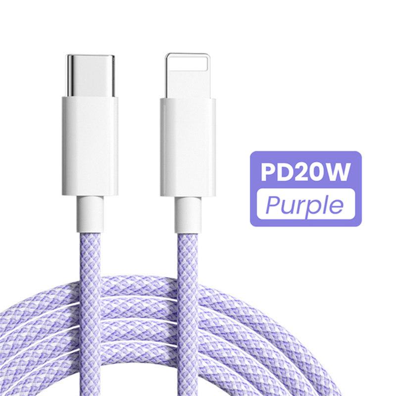 Fast Charging 20W PD USB C Cable for iPhone 14 13 12 Pro Max USB C Cable for iPhone 12 Mini Pro Max Data USB Type C Cable 1/2M