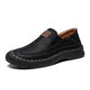 New Soft Men Loafers Slip On Leather Casual Shoes For Men Moccasins Plus Size 48 Flats Sneakers Men Handmade Design Man Shoes