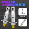 2Pcs 12000Lm H1 Led Headlight Bulb Canbus Car Head Fog Light 6500K White 12V-24V Super Bright,Plug And Play Fanless
