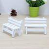 1pcs Mini White Chairs Home Decoration Small Ornaments Crafts Props Creative Homes Wooden Home Products