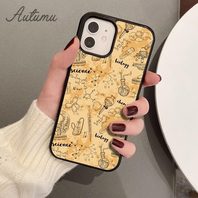 Чехол для телефона Биология и Химия для iPhone 17 Air 15 16 16e 11 12 13 14 Pro Max Plus coque Fundas Shell