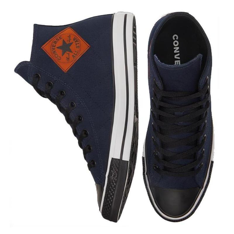 Converse Chuck Taylor All Star Удобные и Универсальные Амортизирующие Эспадрильи Хайтопы Унисекс Темно-синий