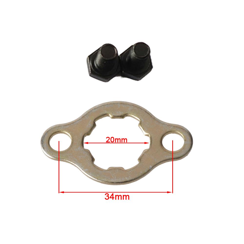 5pcs/lot 17mm 20mm 25mm Motorcycle Front Engine 415# 420# 428# 520# 530# Chain Sprocket Retainer Plate Locker Gasket Screw