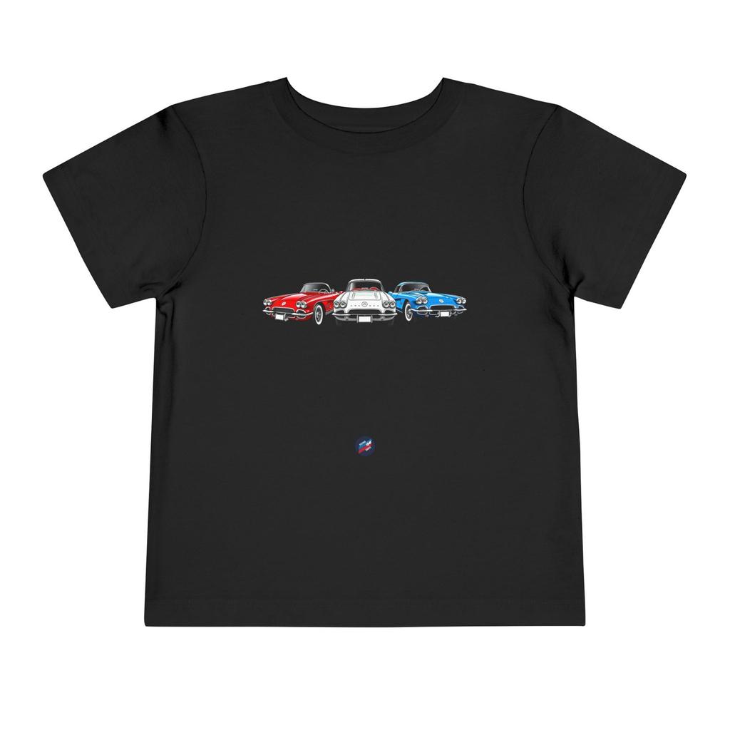 Vintage 1961 Corvette Toddler T-Shirt Retro Muscle Car Tee Boys Girls