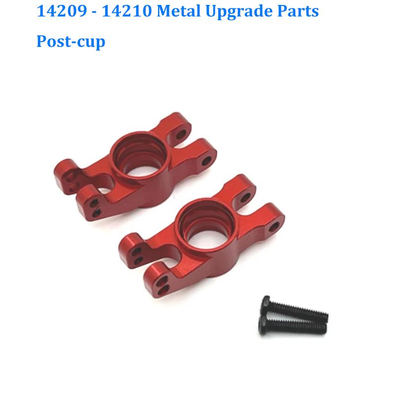 14210 14209 Mjx  Rc Car Hyper Go 1/14 Upgrade Parts Metal Steering Front and For Cup Rear Wheel Seat CNC Aluminum Accessories