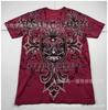 Summer Men's Fashion Skull Letter Printing Trend Slim Fit Casual 3D Digital Printing Short Sleeve Top