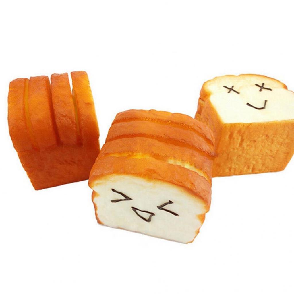 Тостовый хлеб Мягкая открытка с выражением Держатель для мобильного телефона Подушка для рук Средство для снятия стресса