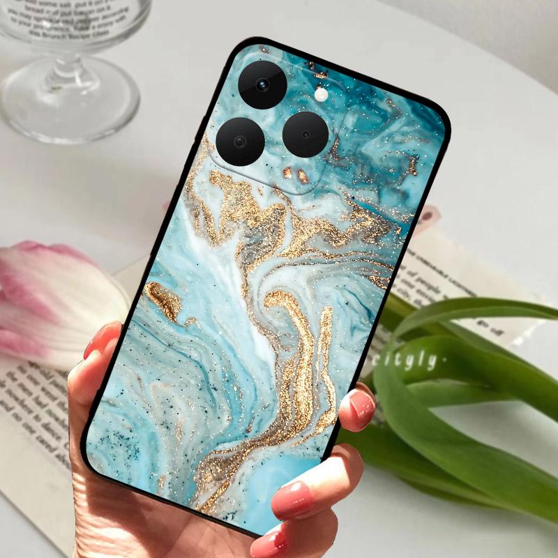 Для Realme 15T 5G Чехол Роскошный Модный Ударопрочный Силиконовый Мягкий ТПУ Чехол для Телефона Для Realme 15 T Realme15T RMX5111 RMX5112 Бампер
