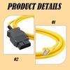 ENET OBD2 Cable 2m Diagnostic Adapter Durable Plastic Metal Accessories for BMW F Series Z Series SUV