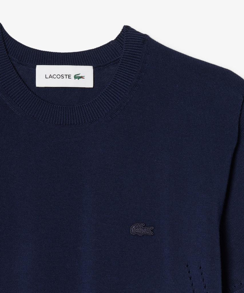 LACOSTE Women'S Light Cotton Short Sleeve Sweater Af5025-56G 166