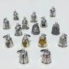 Vintage Zinc Alloy Angel Wings Bell Keychain for Bikers