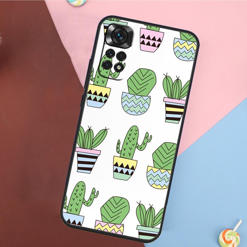 ЧЕХОЛ CACTUS BANANA РЕТРО ВИНТАЖ ЛЕТНИЙ для Xiaomi Redmi Note 14 13 12 9 10 11 Pro 9S 10S 11S 12S Redmi 14C 10C 12C 13C