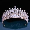Different Style New Baroque Opal Crystal Tiara Crown For Women Girls Wedding Elegant Luxury Princess Party Hair Jewelry