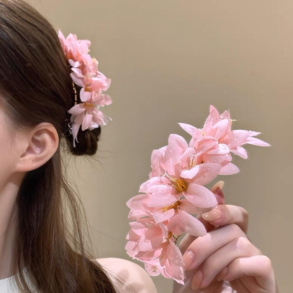 Fairy Flower Hair Stick Large Thai Hair Fork Headdress Chinese Style Side Clip Daily