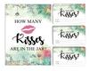 Inkdotpot How Many Kisses In The Jar White Greenery Floral Bridal Shower Game 1 Sign   30