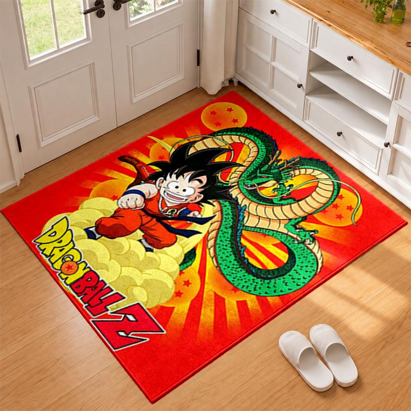 Коврик-дверной коврик Dragon Ball для гостиной или спальни Защитный коврик под стул Офисное украшение Рождественский подарок Подарок на день рождения