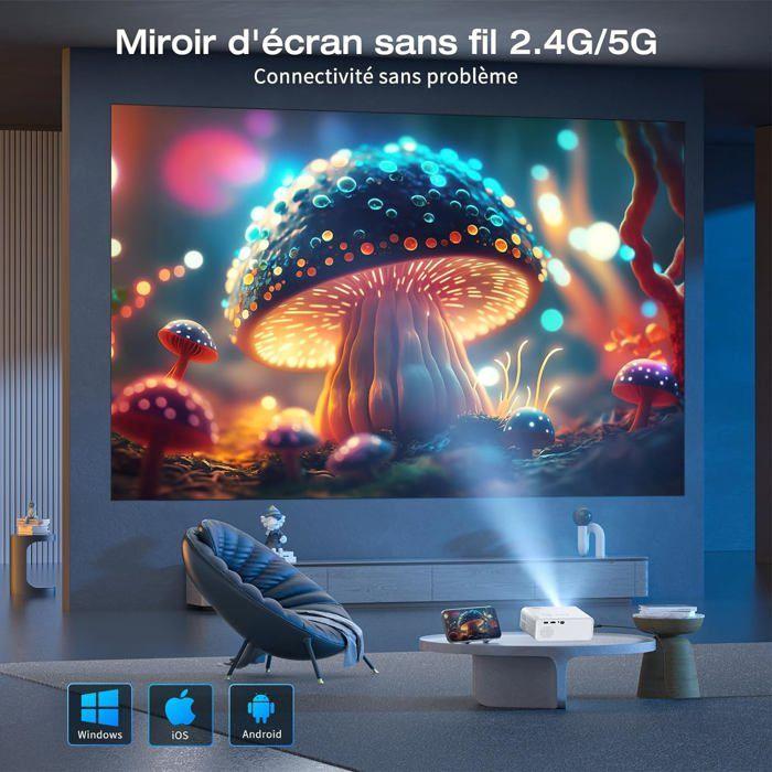 Мини портативный проектор - AMEELA - CL003 - 1080P - WiFi - Bluetooth 5.1 - Коррекция трапецеидальных искажений
