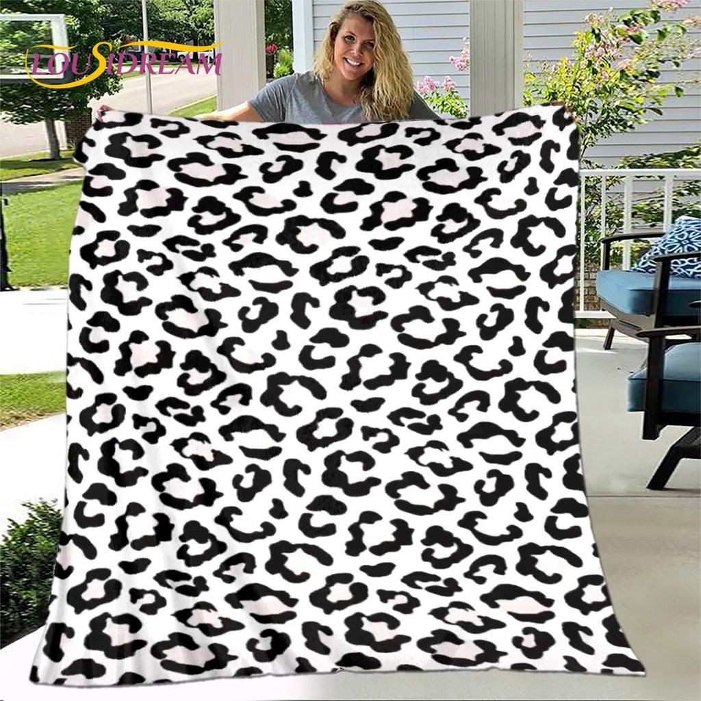 Классическое одеяло с леопардовым принтом, фланелевое одеяло, теплое одеяло для гостиной, спальни, кровати, дивана, подарок для путешествия