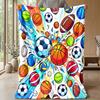 Sports Ball Explosion Theme blanket Lightweight Warm Flannel Blanket Decorative Throw Blanket for Home Decoration