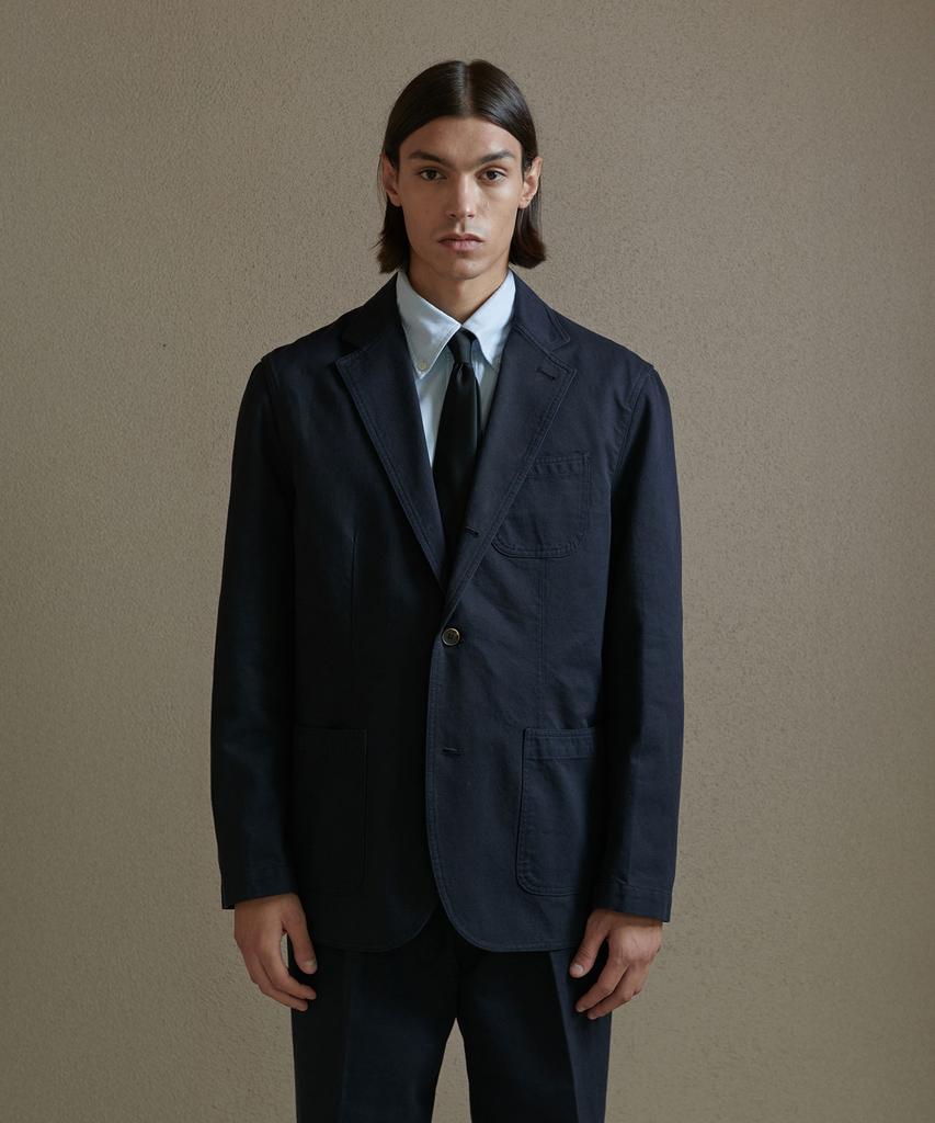 Prodeshirt High-Density Cotton Oxford Blazer (Navy)