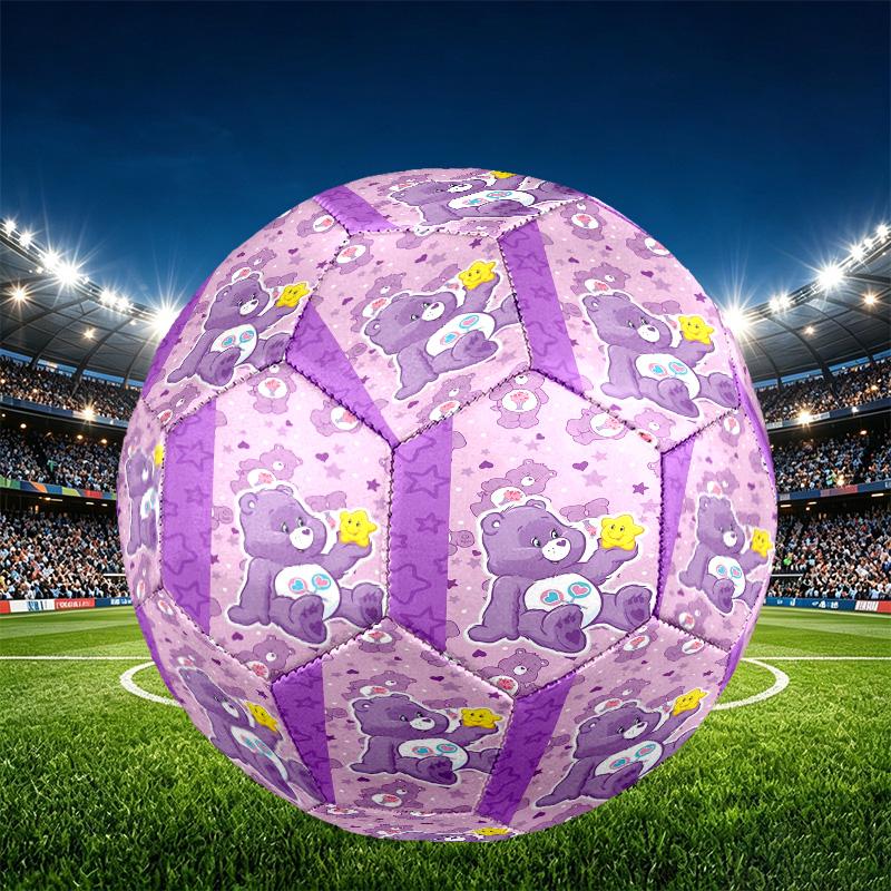 Care Bears Print Size 5 Soccer Ball, PU Wear Resistant Football for Match Training and Daily Practice, Birthday Gift for Soccer Fans