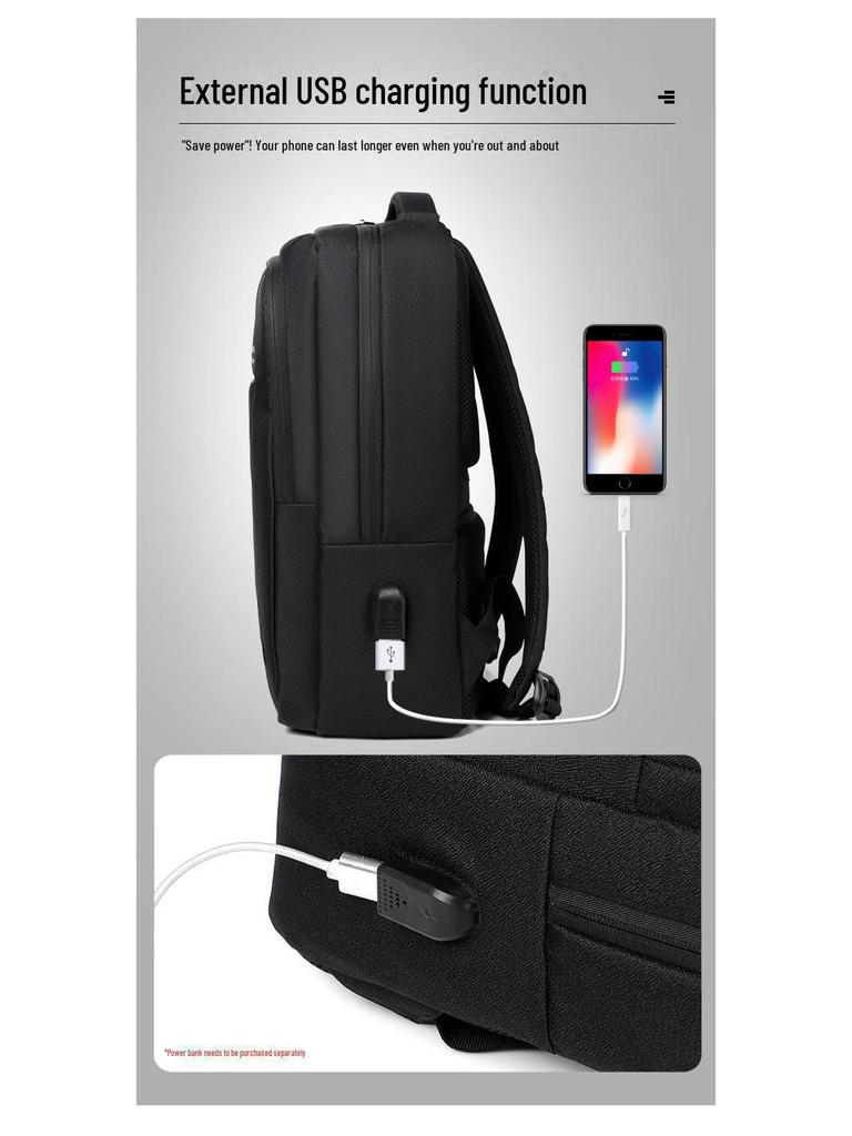 Трендовый водонепроницаемый рюкзак для ноутбука для мужчин и женщин - Высококлассная мода для работы, путешествий и учебы