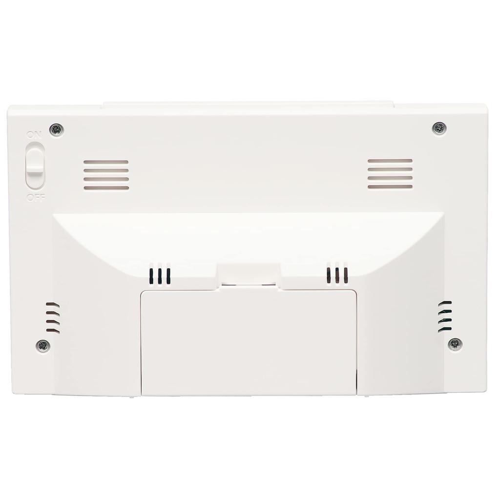 Seiko Часы настольные часы белый корпус xx будильник радио цифровой календарь дисплей температуры и влажности SQ789W размер 9.1 х 14.8 х 4.7 см