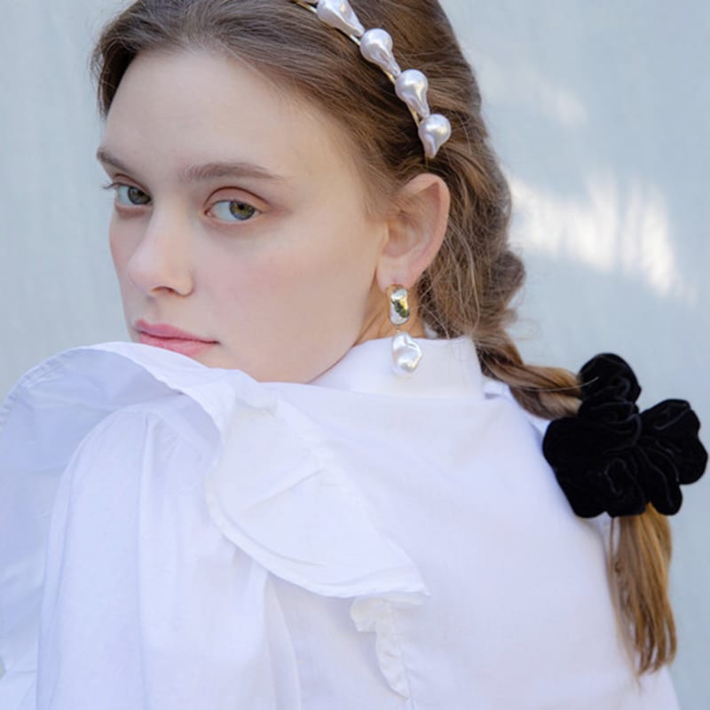 Жан Поль Кларисс Повязка для волос с полубарочным жемчугом JP-21-026HB