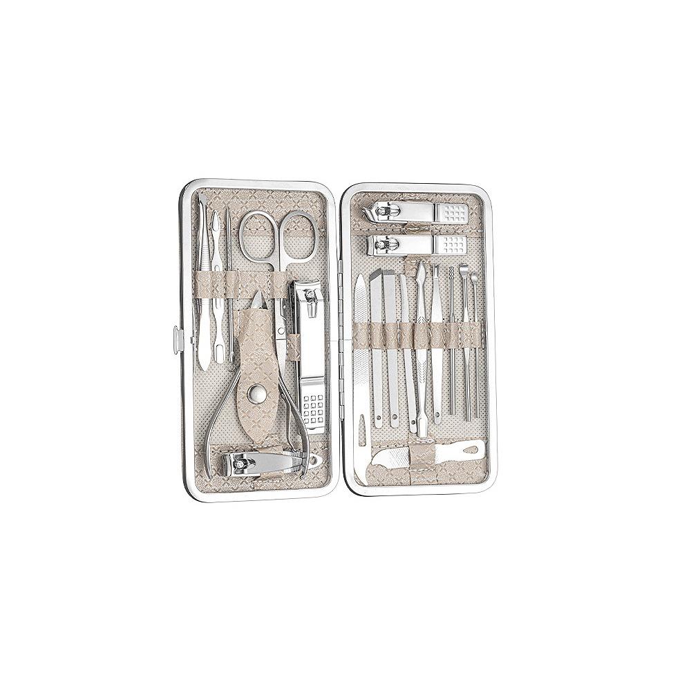 19Pcs Stainless Steel Nail Clippers Set Home Nail Care Kit Creative Manicure Kits Gift