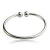 Qiao Lan Xuan Imitation Silver Bracelet Women's Korean Edition European and American Fashion Jewelry Simple Garlic Bracelet Flower Thread Ring