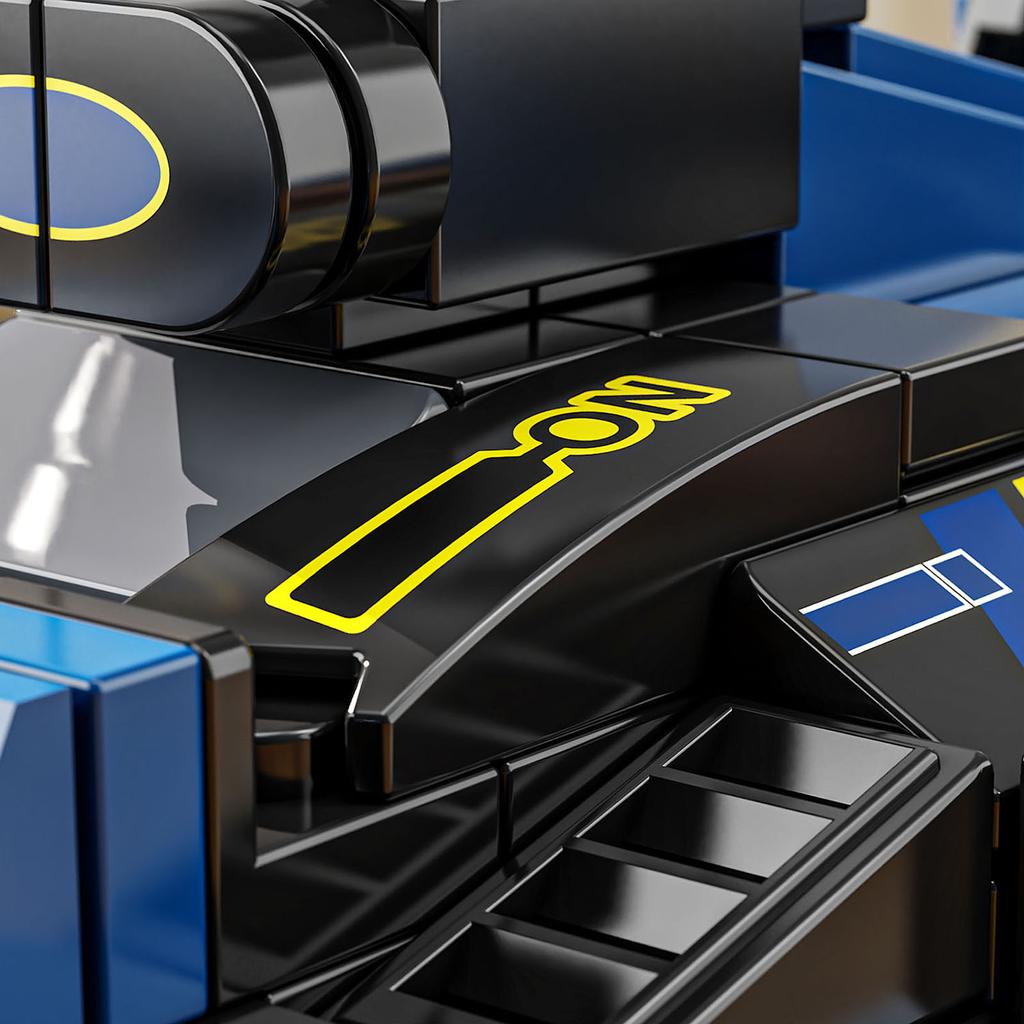 Ovly Supercar Building Block City Technique F1 Racing Car Model Speed Champions Sport Vehicles Car Toy Children's Birthday Gift No.T1104