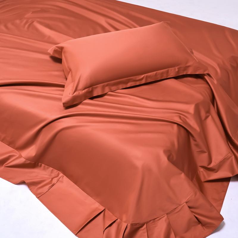 Мягкий комплект постельного белья из 100% египетского хлопка, плотность 1000 нитей, комплект постельного белья из 4/6 предметов, роскошная шелковистая простыня на резинке и плоская наволочка