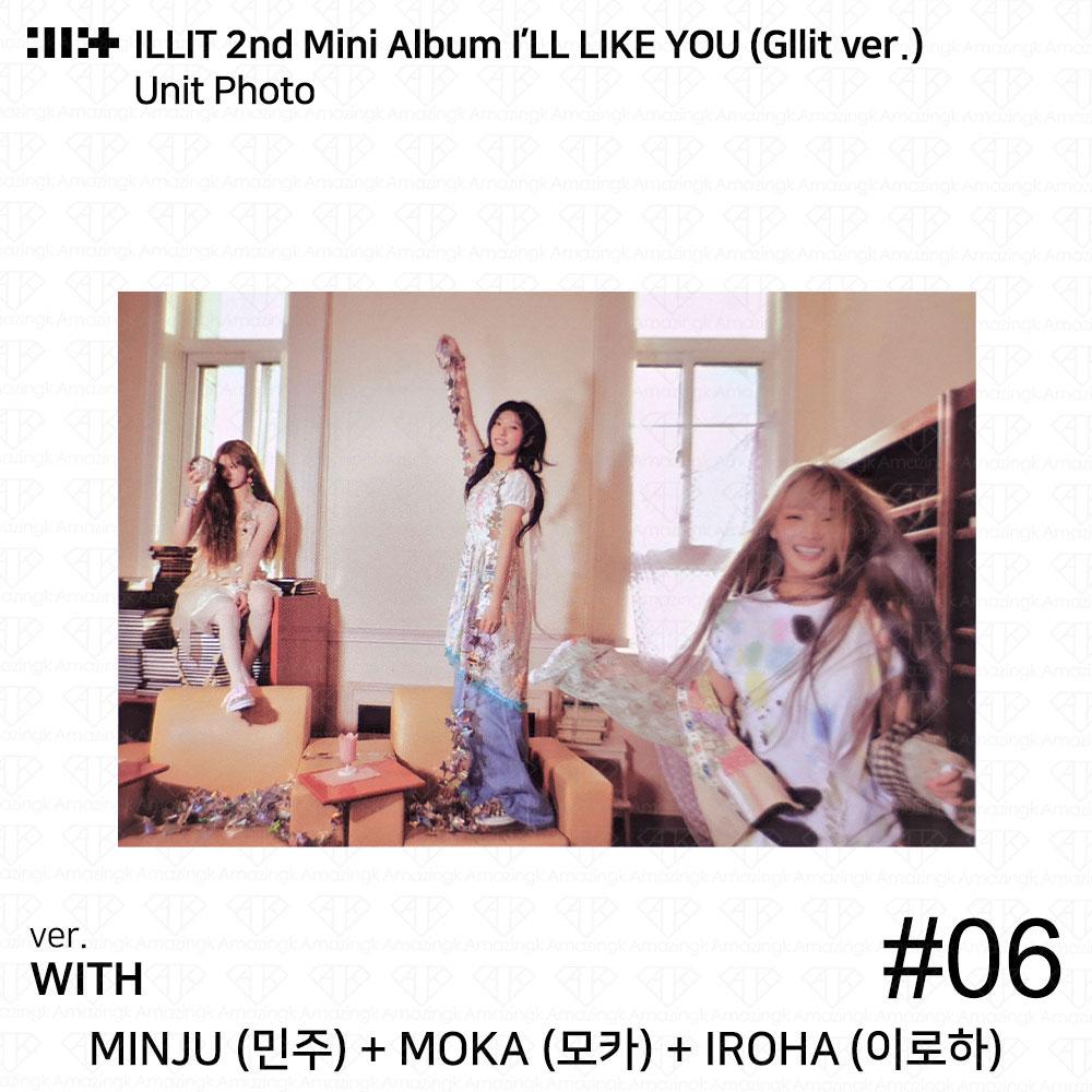 ILLIT 2-й мини-альбом I'LL LAKE YOU Gllit Ver To с фотокарточкой Between Photocard Photo