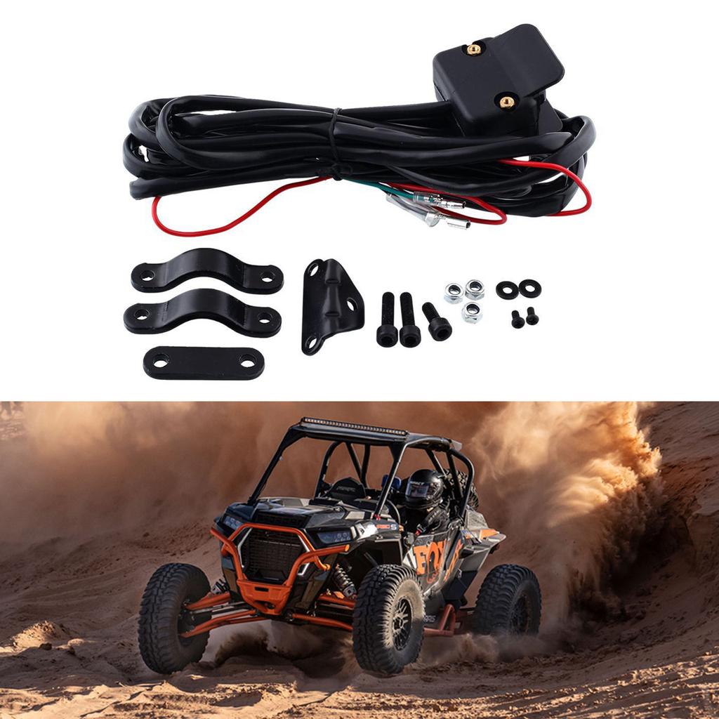 Upgraded 12V Winch Solenoid Relay Contactor & Winch Rocker Thumb Switch Combo Easy Installation Suitable for ATV UTV