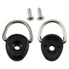 10Pcs Kayak Fishing Riggings D Rings With Screws Elastics Rope Pull Buckles Fishing Boats Hardware Kayak Accessories