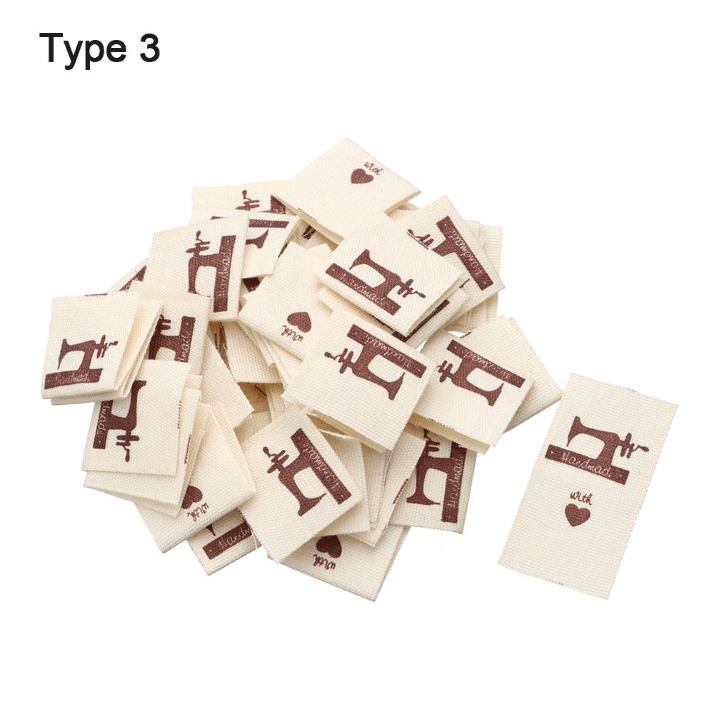 Woven Knitted Supplies Handmade With Love Clothing Tags Cloth Garment Labels Sewing Accessories