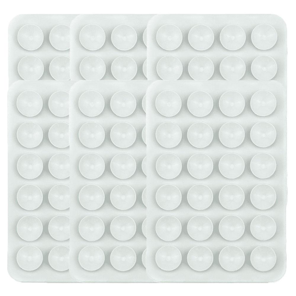 6/3/1 шт. Присоска Настенная подставка Коврик Многофункциональный Силиконовый Присоска Держатель для телефона Квадратный Противоскользящий Односторонний Кожаный Чехол Крепление