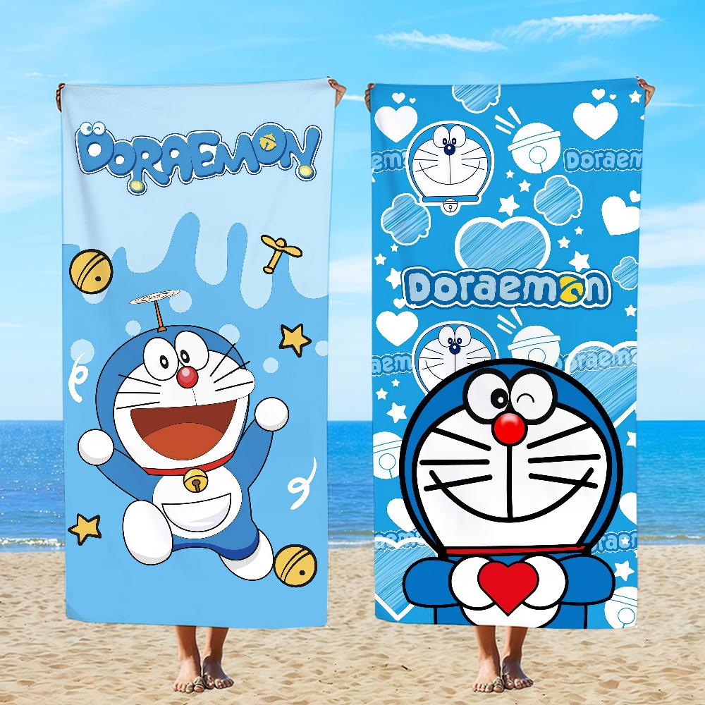Towel Textile Bathrobe Beach CARTOON Quick-Drying Lightweight Portable D-doraemonS-ES Camping Swim Pool Travel