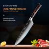 8inch Super Sharp Chef knife with Cover Japanese Damascus Pattern Stainless Steel Kitchen Chopping Knife Professional Kitchen K