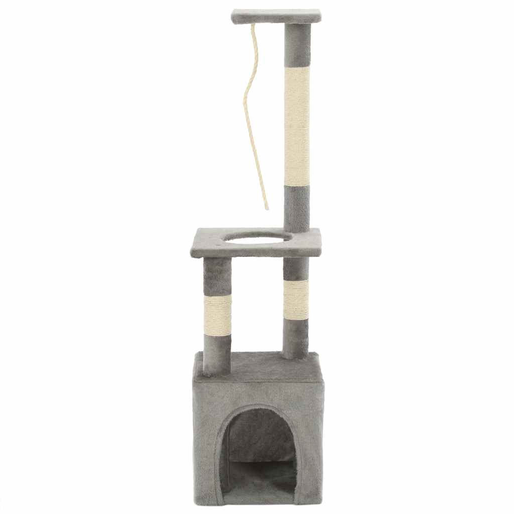 Cat Scratching Post with Sisal Scratching Posts 109 cm Grey