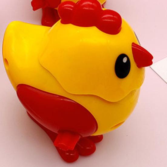 Wind-up Toy Adorable Chick Shape Kids Clockwork Toy Creative Simple Operation Winding Toy for Children Teens