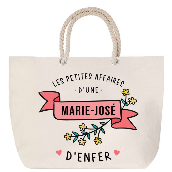 Sac de plage anse corde les Affaires d'une Marie-José d'Enfer Cadeau Anniversaire Noël | Grand Sac de Transport & Sport