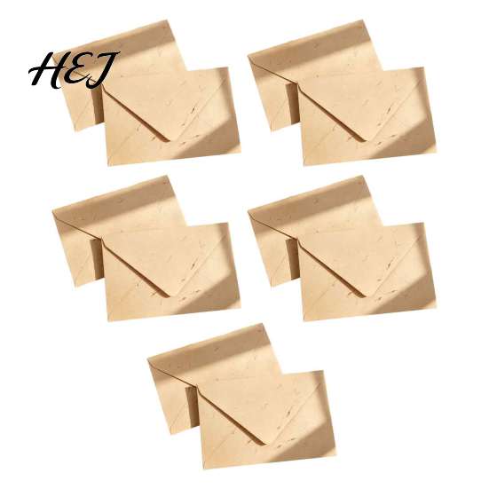 Thick Paper Envelopes for Invitations 10PCS Petal Art Envelopes, Real Floral Texture Design, Western Style Decorative Stationery Love Letters