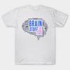 T Shirt Women Brain Stuff Calligram V2 Harajuku Print Kawaii Tshirt Summer Short Sleeve Female T-Shirt Top Tee