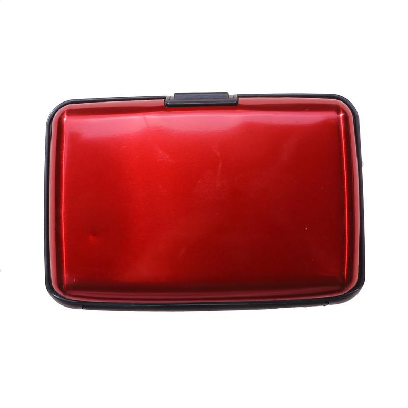 8 слотов RFID держатель для кредитных карт протектор алюминиевый металлический кошелек для кредитных карт держатель для визитных карточек для мужчин и женщин Подарочная коробка