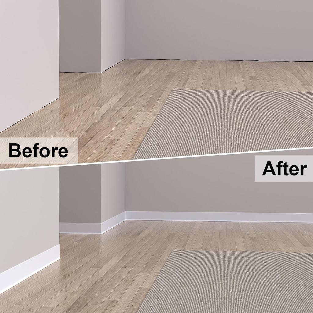 1PC 1/2/3meters PVC Baseboard Molding Trim Flexible Vinyl Wall Border Sticker Self-Adhesive Waterproof Waist Line Wallpaper Livi